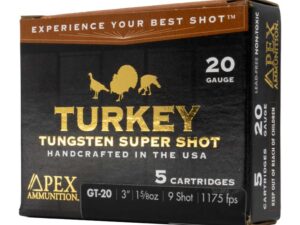 APEX AMMO STH-20     20G 3    1-5/8 7.5/9     5/10