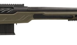 Cadex Inc CDXBMGQUA5029HI20I1J5N BMG Quake  50 BMG 3+1 29" Black DLC Match Grade Threaded Barrel, Black DLC Receiver w/Picatinny Rail, Adj Cheek Piece & LOP OD Green Polymer Stock