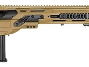 Cadex Inc CDX50DUAL5029BR40I2J5N CDX-50 Tremor 50 BMG 5+1 29" Black DLC Match Grade Threaded Barrel, Black DLC Aluminum Receiver w/Picatinny Rail, Adjustable Folding Hybrid Tan Stock, Black Polymer Gr
