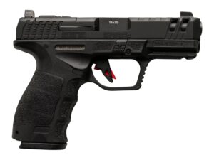 Sarsilmaz SAR9CG3BL10 SAR9 Gen3 Compact 9mm Luger 10+1 4.10" Black Barrel, Black Steel Optic Cut/Serrated Slide, Black Polymer Frame w/Picatinny Rail, Textured Grip, RMSc Footprint