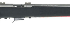 Savage Arms 96703 93R17 FVSS Full Size 17 HMR 5+1 21" Matte Heavy Button Rifled Barrel, Matte Drilled & Tapped Stainless Steel Receiver, Matte Black Fixed Synthetic Stock, Right Hand