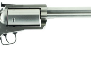 Magnum Research BFR45707B BFR Long Cylinder Extra Large 45-70 Gov 5 Shot 7.50" Brushed Stainless Steel Barrel, Cylinder & Frame, Bisley White Laminate Grip, Exposed Hammer