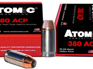 Atomic Ammunition 00453 Pistol Precision Craft 380ACP 90gr Hollow Point 20 Per Box/10 Case