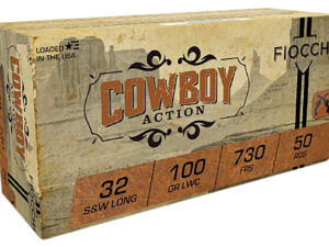Fiocchi 32LA Cowboy Action  32S&WLong 100gr Lead Wadcutter 50 Per Box/20 Case