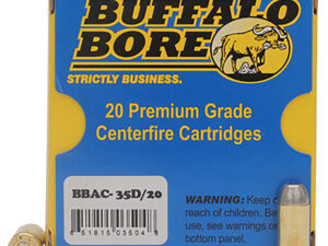 Buffalo Bore Ammunition 35D20 Personal Defense Strictly Business 460Rowland 255gr Hard Cast Flat Nose 20 Per Box/12 Case