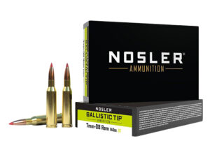 Nosler 40059 Ballistic Tip  7mm-08Rem 140gr Spitzer Ballistic Tip 20 Per Box/10 Case