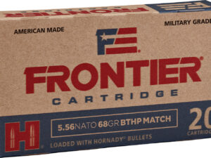 Frontier Cartridge FR310 Military Grade Centerfire Rifle 5.56x45mmNATO 68gr Hollow Point Boat Tail Match 20 Per Box/25 Case