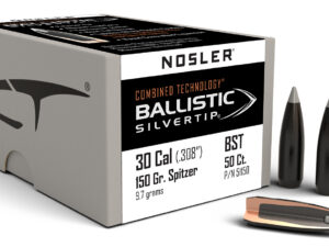Nosler 51150 Ballistic Silvertip  30Cal 150gr Spitzer 50/Box
