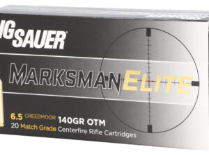 Sig Sauer E65CM120 Marksman Elite  6.5 Creedmoor 140 gr Open Tip Match 20 Per Box/ 10 Case