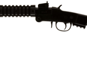 Chiappa Firearms 500145 Little Badger  Full Size 17 HMR 1 Shot, 16.50" Black Cerakote Steel Threaded Barrel, Black Cerakote Quad Picatinny Receiver, Black Cerakote Underfolding Wire Frame Stock, Right