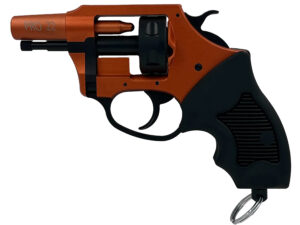 Charter Arms 82090 Pro 209  209 Primers, 6rd Orange Cerakote Aluminum Frame, Black Rubber Grips