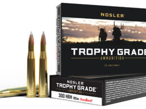 Nosler 60060 Trophy Grade  300H&HMag 180gr Nosler AccuBond 20 Per Box/10 Case