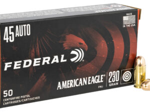 Federal AE45A American Eagle Handgun 45ACP 230gr Full Metal Jacket 50 Per Box/20 Case