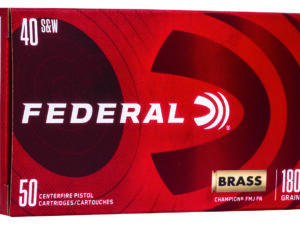 Federal WM5223 Champion Training 40S&W 180gr Full Metal Jacket 50 Per Box/20 Case