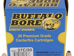 Buffalo Bore Ammunition 27C20 Personal Defense Strictly Business 380ACP +P 90gr Jacketed Hollow Point 20 Per Box/12 Case