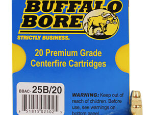 Buffalo Bore Ammunition 25B20 Heavy Strictly Business 357Sig 125gr Full Metal Jacket Flat Nose 20 Per Box/12 Case