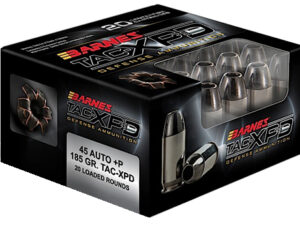 Barnes Bullets 21555 TAC-XPD Defense Handgun 45ACP +P 185gr 20 Per Box/10 Case