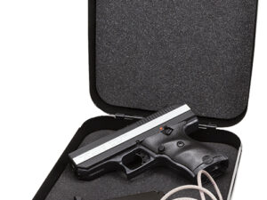 Hi-Point CF380HSP CF Home Security Package 380 ACP 8+1, 3.50" Black Steel Barrel, Black Powder Coated/Chrome Serrated Steel Slide, Black Polymer Frame & Grip, Keyed Lock Box