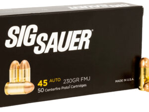 Sig Sauer E45BA350 Elite Ball  45ACP 230gr Full Metal Jacket 50 Per Box/20 Case