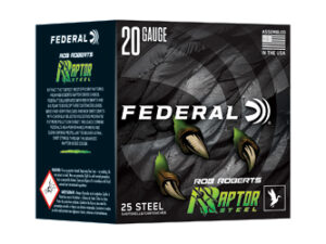 FED RAPTOR STEEL 20GA 3" 1OZ #3 25