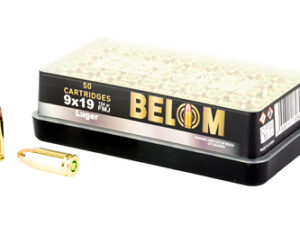 BELOM 9MM 124GR FMJ BRASS 50/1000