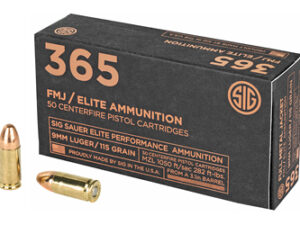 SIG AMMO 9MM 115GR FMJ 50/1000