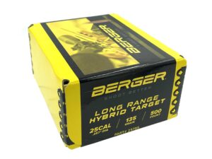 Berger 25 cal 135gr LR Hybrid Target 500rd box