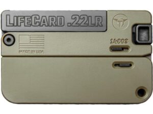 LifeCard .22 LR Single Action Pistol - Polymer Handle Noveske Bazooka Green