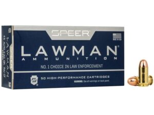 Speer Lawman Cleanfire Handgun Ammunition .45 Auto 230gr TMJ 845 fps 50/ct