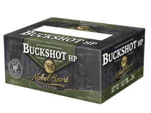 Noble Sport Plumbum Buckshot Shotshells 12 ga 2-3/4" 12 pellet 1290 fps #00 250/ct Case (25-10/ct Boxes)