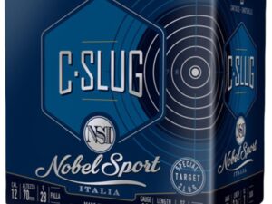 Nobel Sport C-Slug Shotshell 12ga 2-3/4" 1oz 1378 fps Slug 25/ct