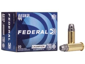 Federal Champion Handgun Ammunition .44 Spl 200 gr HP 870 fps 20/box