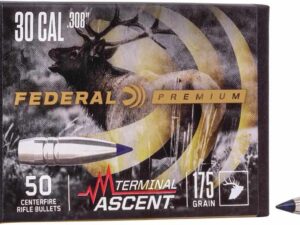 FEDERAL .308 CALIBER 175GR TERMINAL ASCENT COMP BULLET  50RD