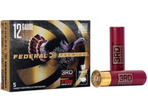 Federal 3rd Degree Shotshell 12ga 3-1/2 2oz  1250 fps  #5/#6 & #7 5/ct