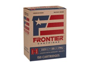 Hornady Frontier Rifle Ammunition .223 Rem 55 gr FMJ 3240 fps 150/ct (Oriented)