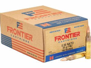 Hornady Frontier XM193 Oriented Rifle Ammunition 5.56mm 55gr FMJ 3240 fps 150/ct