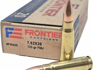 Hornady Frontier Rifle Ammunition 7.62x39 123gr FMJ 2340 fps 20/ct