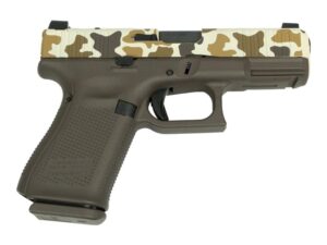 Glock V-Series Model 19 Duck Camo Cerakote Handgun 9mm Luger 15rd Magazines (3) 4.02" Barrel Austria