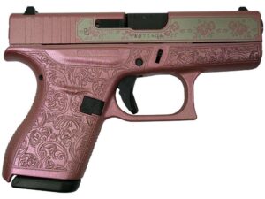 Glock 42 Custom "Glock & Roses Medusa Pink" Subcompact Handgun .380 ACP 6rd Magazines (2) 3.2" Barrel USA