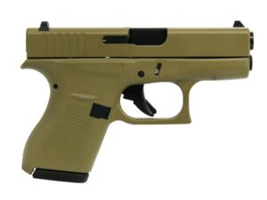 Glock 42 Custom "FDE" Subcompact Handgun .380 ACP 2/6rd Magazines 3.25" Barrel USA