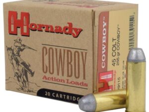 Hornady Cowboy Handgun Ammunition .45 LC 255 gr FN 725 fps 20/ct