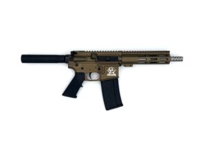 GLFA 223 Wylde AR-15 Handgun .223 Wylde 30rd Magazine 7.5" 1/2x28 Threaded Barrel Bronze Stainless Steel