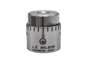 Wilson Stainless Steel Micro-Adjustable Bullet Seater Cap for Standard Inline Seater Die