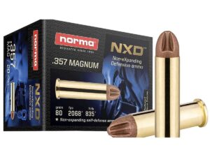 Norma NXD Handgun Ammunition .357 Mag 80gr NXD 2068 fps 20/ct