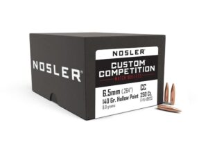 Nosler Custom Competition Rifle Bullets 6.5mm .264" 140 gr HPBT 250/ct