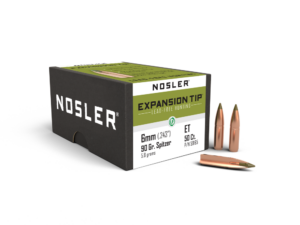 Nosler E-Tip Lead-Free Hunting Rifle Bullets .243/6mm .243" 90 gr SPTZ E-TIP 50/ct