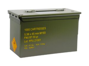 5.56x45 RangeMaster FMJBT 55gr Metal Can 1000 Rounds