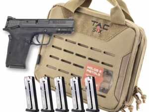 Smith & Wesson M&P9 Shield EZ M2.0 Handgun Bundle 9mm Luger 8rd Magazines (5) 3.675" Barrel Black with Case