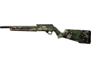 TacSol X-Ring VR Rifle .22 LR 10rd Capacity 16.5" 1/2x28 Threaded Barrel Woodland Camo
