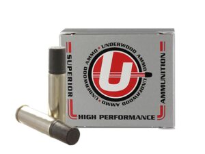 Underwood Ammo Lead Wide Flat Nose Handgun Ammunition 500 S&W 700gr FN 1200 fps 20/ct